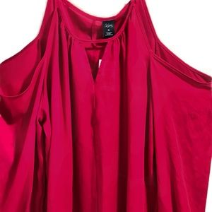 Red blouse XL off shoulder